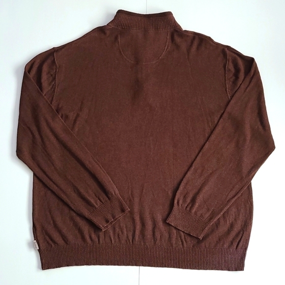Woolrich brown quarter-Zip pullover sweater - Picture 2 of 7